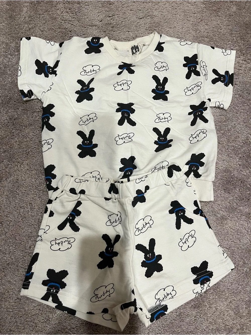 Petite Hailey Play Girls Bunny Print 2-Piece Set – Size 6